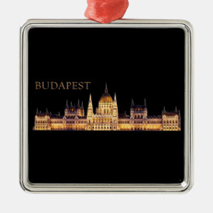 Adorno Metálico Budapest Travel Souvenir