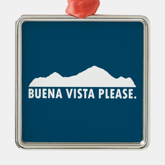 Adorno Metálico Buena Vista Please (Frente)