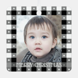 Adorno Metálico Búfalo lindo con nombre y foto personalizados de l