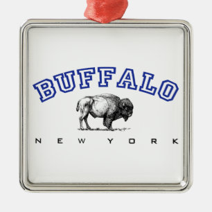 Adorno Metálico Búfalo, NY - bisonte