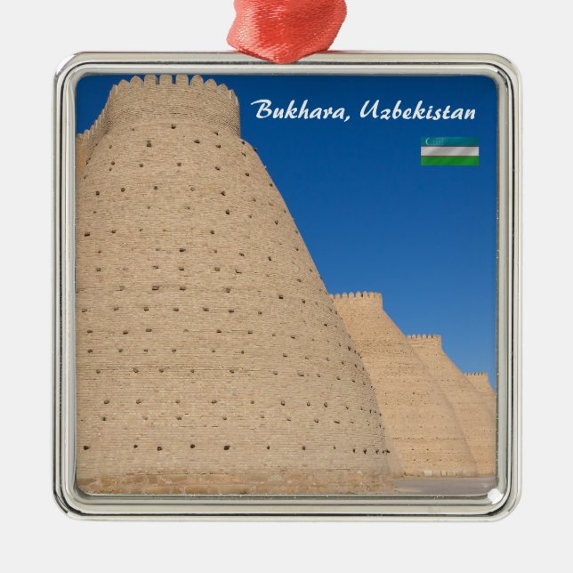 Adorno Metálico Bukhara, Uzbekistán - Muro de la fortaleza Arca (Frente)