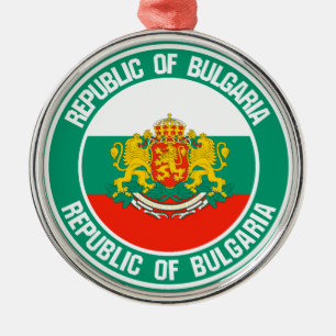 Adorno Metálico Bulgaria redonda Emblem