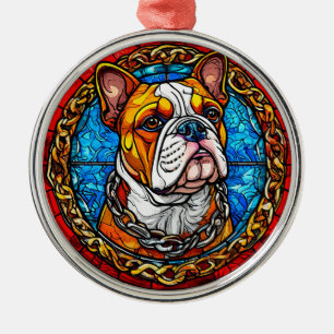 Adorno Metálico Bulldog Adorable