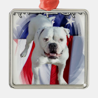 Adorno Metálico Bulldog americano