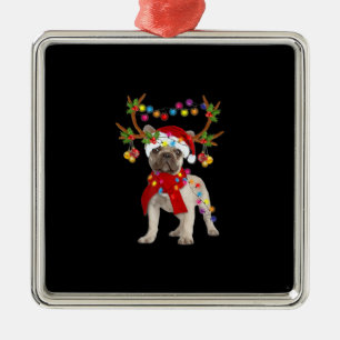 Adorno Metálico Bulldog francés: magnífico árbol de navidad de 