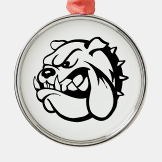 Adorno Metálico Bulldog retro