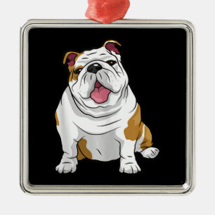 Adorno Metálico Bulldoges ingleses sorprendentes perros de Bulldog
