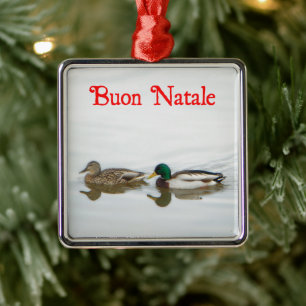 Adorno Metálico Buon Natale - Mallards