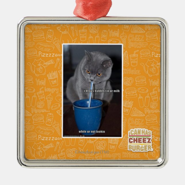 Adorno Metálico Burbujas de los soplos en leche del ur (Frente)