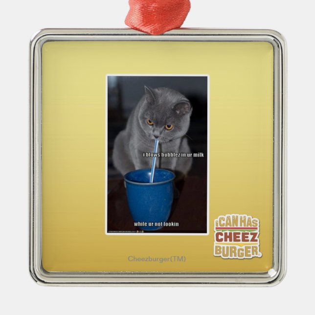 Adorno Metálico Burbujas de los soplos en leche del ur (Frente)