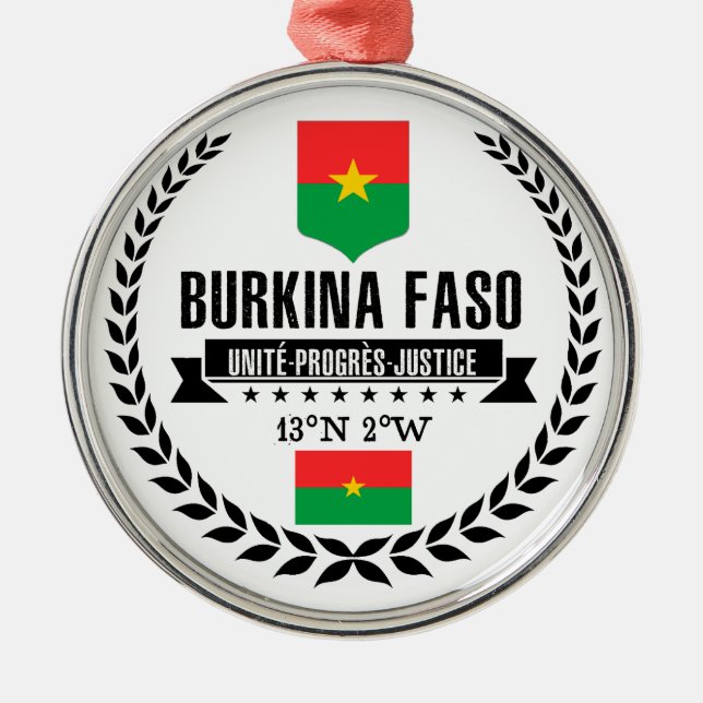 Adorno Metálico Burkina Faso (Frente)