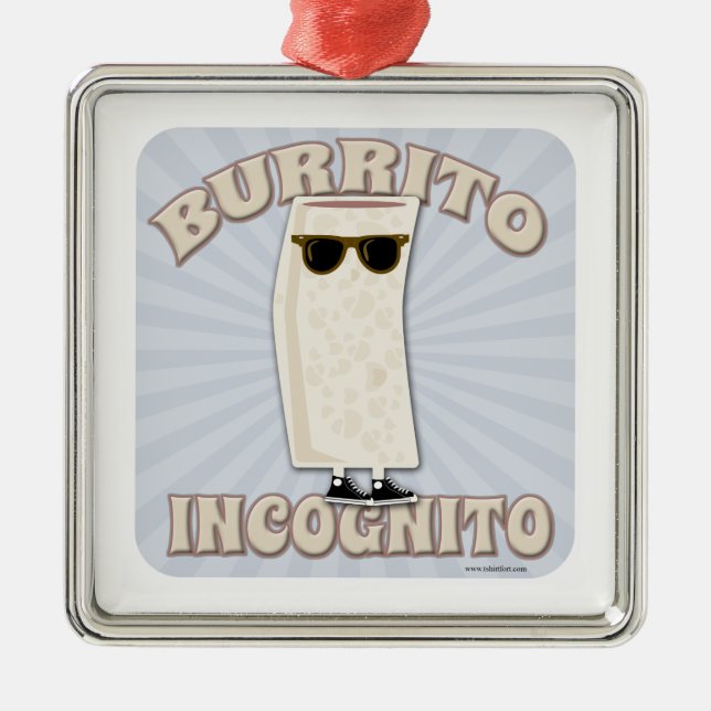 Adorno Metálico Burrito de incógnito (Frente)