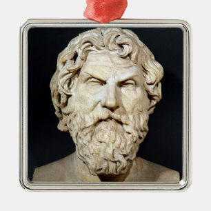 Adorno Metálico Busto de Antisthenes