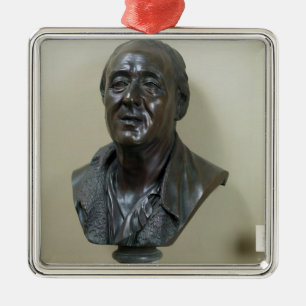 Adorno Metálico Busto de Denis Diderot 1777