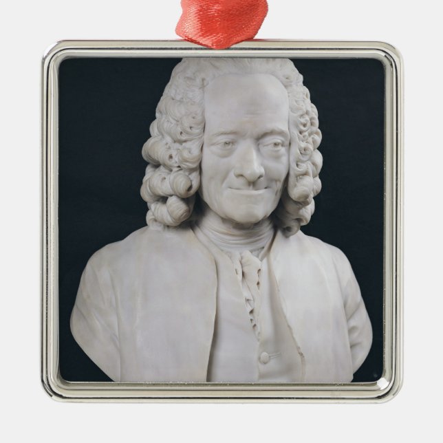 Adorno Metálico Busto de Francois Marie Arouet de Voltaire 1778 (Frente)