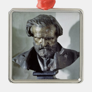Adorno Metálico Busto de Giuseppe Verdi