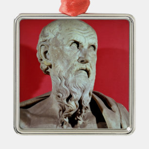Adorno Metálico Busto de Hesiod