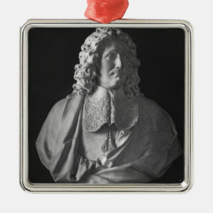 Adorno Metálico Busto de Jean-Baptiste Colbert de Torcy