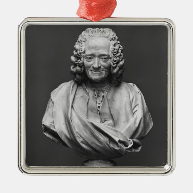 Adorno Metálico Busto de Voltaire (Frente)