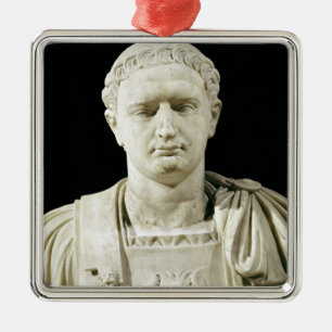 Adorno Metálico Busto del emperador Domitian