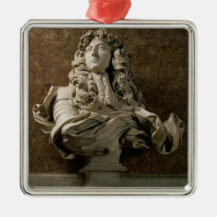 Adorno Metálico Busto del retrato de Louis XIV (1638-1715), 1665,