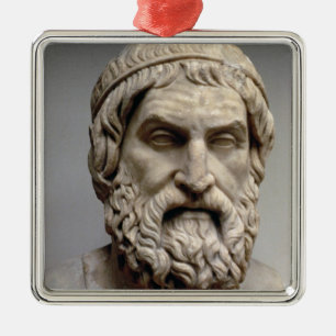 Adorno Metálico Busto del retrato de Sophocles