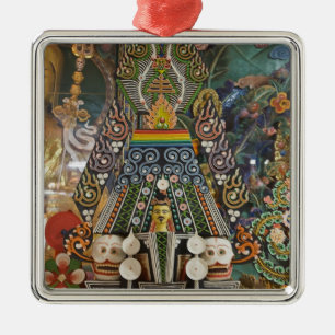 Adorno Metálico Bután. Pasteles ceremoniales hechos por monjes ad