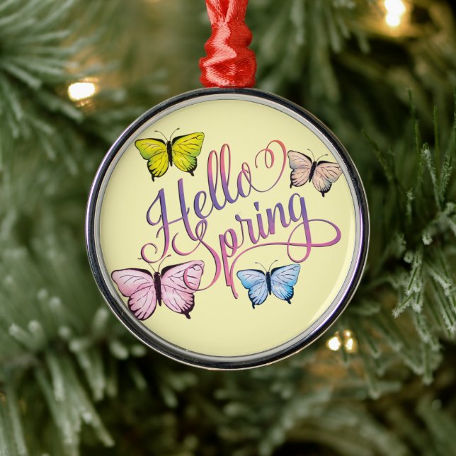 Adorno Metálico Butfly Hello Spring (Árbol)