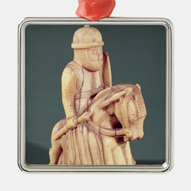 Adorno Metálico Caballero de un ajedrez (Frente)