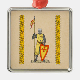 Adorno Metálico Caballero Medieval Principios del Siglo XIII