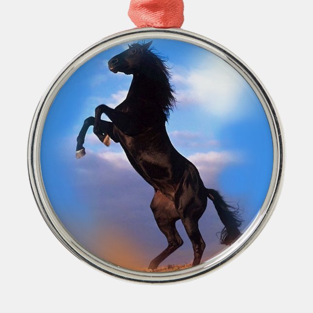 Adorno Metálico Caballo de cría (Frente)