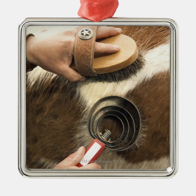 Adorno Metálico Caballo de la preparación (Frente)