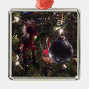 Adorno Metálico Caballo de Rocking de Árbol de Navidad