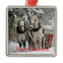Caballos de tiro Navidad