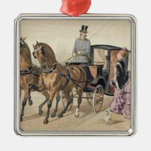 Adorno Metálico Caballos ingleses