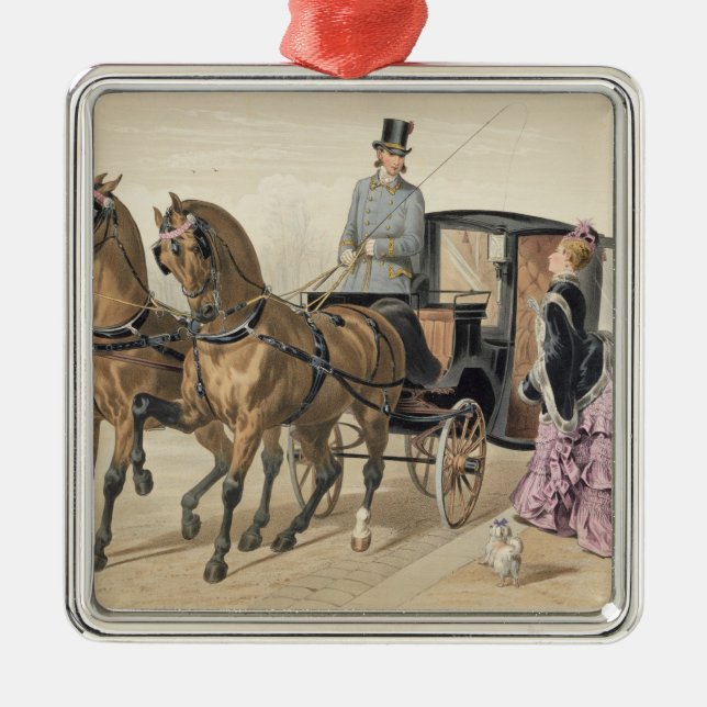 Adorno Metálico Caballos ingleses (Frente)