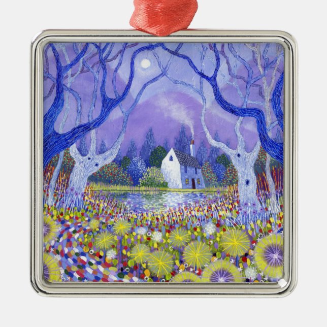 Adorno Metálico Cabaña de madera 2013 (Frente)