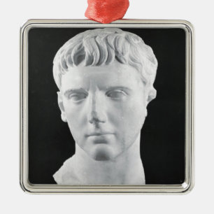 Adorno Metálico Cabeza de César Augustus
