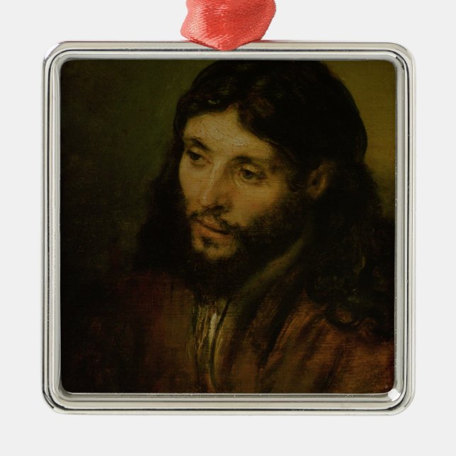 Adorno Metálico Cabeza de Cristo, c.1648 (aceite en lona) (Frente)