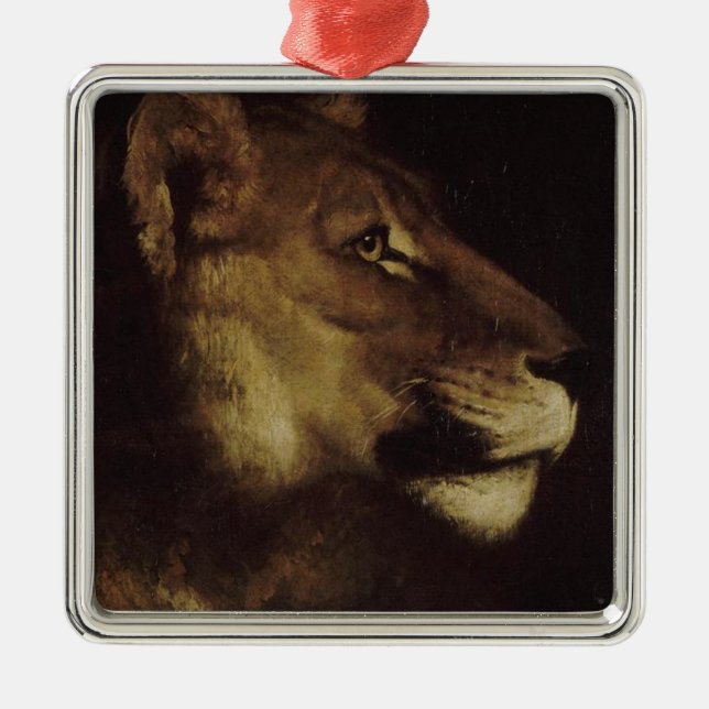 Adorno Metálico Cabeza de León (Animal salvaje) (Frente)