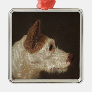 Adorno Metálico Cabeza de Perro Terrier (por James Ward)