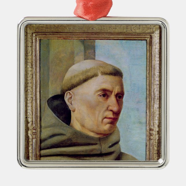 Adorno Metálico Cabeza de un monje (Frente)