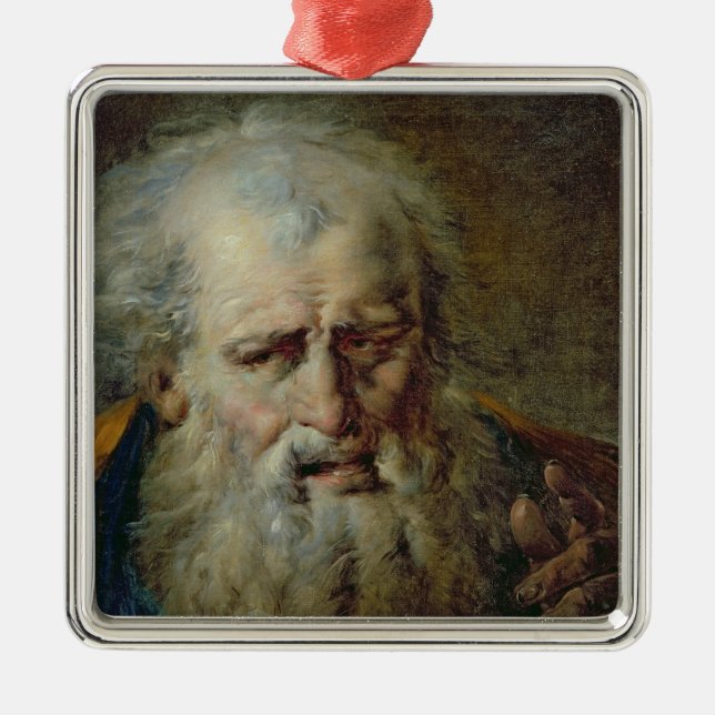 Adorno Metálico Cabeza de un viejo hombre (Frente)