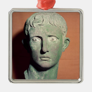 Adorno Metálico Cabeza de una estatua integral del emperador