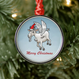 Adorno Metálico Cabra de Navidad adorable