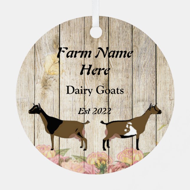 Adorno Metálico Cabra lechera enana nigeriana - Leche (Reverso )