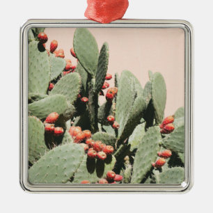 Adorno Metálico Cactus de la pera de Prickley