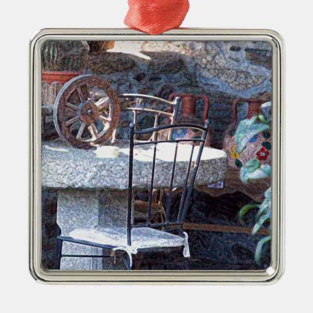 Adorno Metálico Cactus Still Life (Frente)