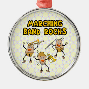 Adorno Metálico Cadena de teclas de las bandas de marcha