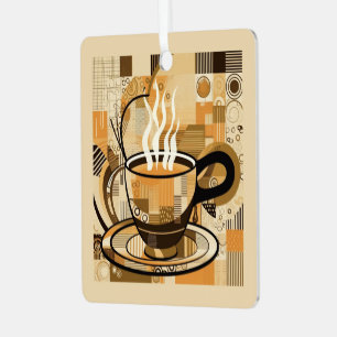 Adorno Metálico Café con texto personalizado